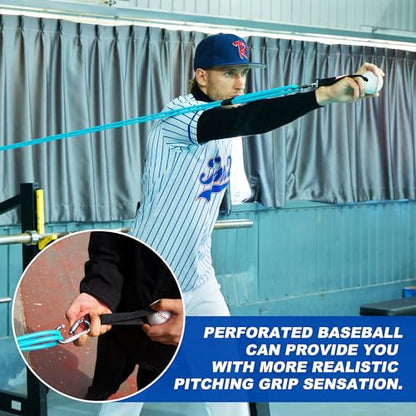 SunNordik Resistance Bands for Pitchers, Baseball & Softball Training Equipment for Improving Arm Strength & Pitching Training, Baseball Pitching Bands for All Skill Levels - style: High School Level (20LB)