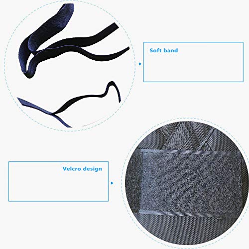 Foot Stretcher, Foot and Calf Stretcher-Stretching Strap For Plantar Fasciitis for Heel Spurs, Achilles Tendonitis & Hamstring, Yoga Foot & Leg Stretch Strap (Black)