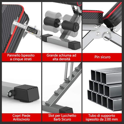Yoleo Weight Bench | Foldable Workout Benches for Home Gym | 660lbs Bench Press for Strength Training | Home Gym Systems