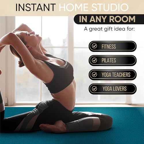 Gorilla Mats Large Yoga Mat – 6'x4', 7'x5' (8mm) Extra Thick & Wide Non-Slip Exercise Mat for Home Gym Flooring – Ultra Comfortable Workout Floor Mat for Barefoot Fitness, Anti Fatigue, Stretching