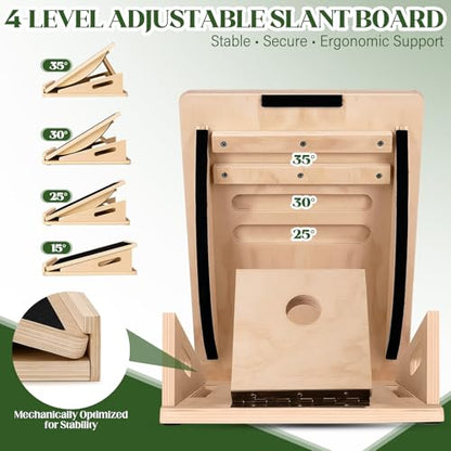 Slant Board 2-in-1 Calf Stretcher for Squats, Balance Board 500 LB