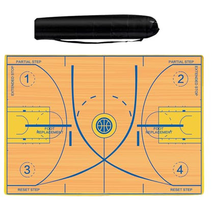 Portable Basketball Footwork Training Mat, Basketball Training Equipment, Agility Footstep Training Mat, Durable Non-Slip Basketball Footwork Training Equipment for All Ages to Improve Speed, Strength and Coordination