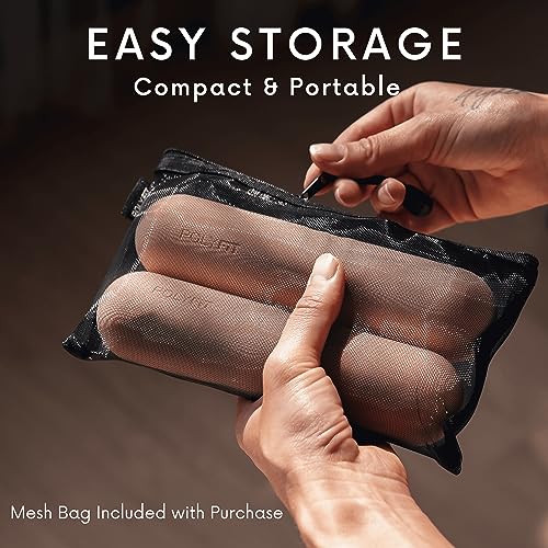 Polyfit Dumbbell Weight Bars for Women - 3.3 LB Each | 6.5 LB Pair - Dumbbell Set for Walking, Yoga, Dance, Barre, Pilates, Cardio, Aerobics