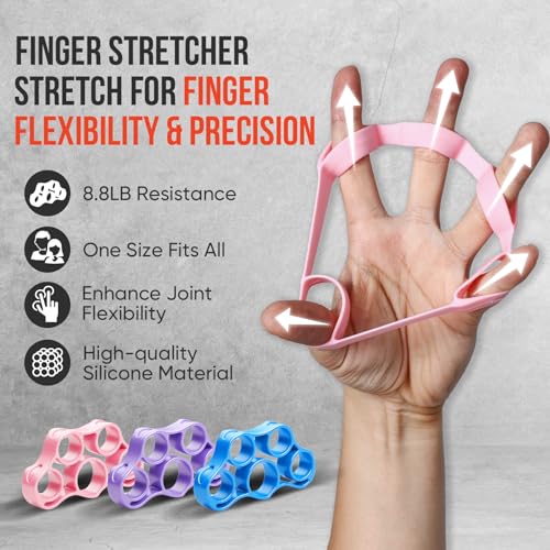 Grip Strength Trainer Kit, Forearm Strengthener & Hand Grip Strengthener - size: 9PCS
