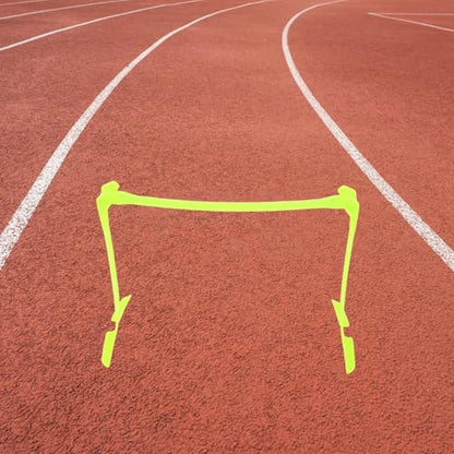 GLEAVI Soccer Agility Training Hurdle Adjustable Foldable Plastic Speed Hurdles for Football Practice Equipment Athletic Speed Training Tool