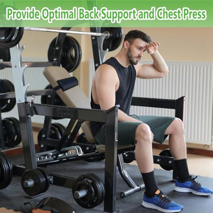 Workout Weight Bench Press Pad,Chest Press Support Pad for Exercise Bench, Bench Chest Press Back Pad,Weight Lifting Bench Pad for Neck,Back and Waist