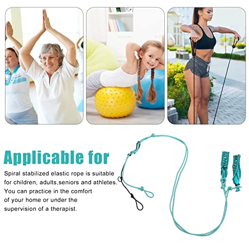 Stretch Strap Intermediate, Stretch Strap 0.2in Intermediate Muscle Spiral Stabilization Training Sport Stretches Rope Neck Sport Stretches Rope Yoga Stretching Strap for Pilates, Dance, Gymnastics