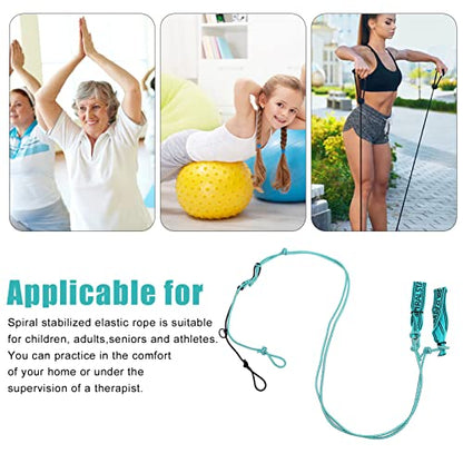 Stretch Strap Intermediate, Stretch Strap 0.2in Intermediate Muscle Spiral Stabilization Training Sport Stretches Rope Neck Sport Stretches Rope Yoga Stretching Strap for Pilates, Dance, Gymnastics
