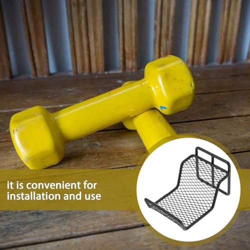 Wall-mounted Dumbbell Rack Black Steel Dumbbell Weight Stand for Home Gym Storage Organizer Compact Cradle for Training and Barbells
