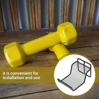 Wall-mounted Dumbbell Rack Black Steel Dumbbell Weight Stand for Home Gym Storage Organizer Compact Cradle for Training and Barbells
