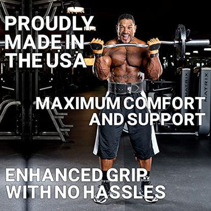 Schiek 425 Men's Power Series Weight Lifting Gloves with Wrist Support - size: X-Small
