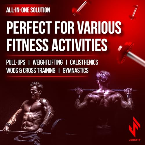 JerkFit WODies Gymnastics & Weightlifting Grips with Wrist Wraps – 3 Hole Versatile Gym Gloves for Pull Ups, Gym Training & Cross Training – Hand Grips Palm Protector for Men & Women