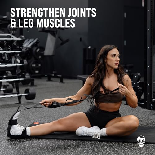 Gymreapers Foot and Calf Stretcher for Plantar Fasciitis, Achilles Tendonitis, Rehabilitation - Flex Strap for Physical Therapy, Pilates, Flexibility Training, Thigh & Hamstring Stretcher and Heel Spurs & Shin Splints