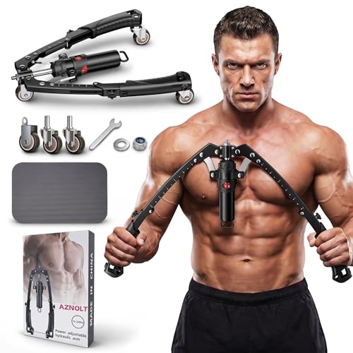Muscle Trainer & Ab Roller | Home Gym Strength and Core Training Equipment with Non-Slip Handles; Adjustable Resistance Design Suitable for all Fitness Levels