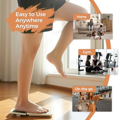 Ankle Foot Strengthener Exerciser for Sprained, Single Leg Balance Board | Plantar Fasciitis, Posture Correction and Balance Training,Including Detailed Instruction Manual