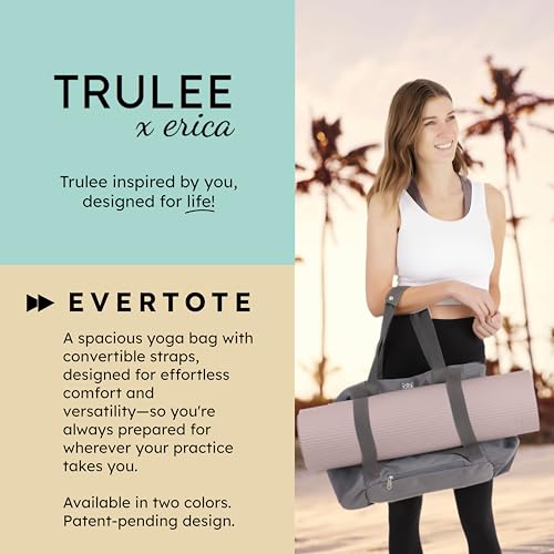 Yoga Mat Bag 4-in-1 Backpack, Tote Bag, Cross Body, Shoulder Bag – Water-Resistant, Durable, with Pockets, fits Thick & XL Mats – Carrier for Women & Men Ideal for Gym, Pilates, and Travel
