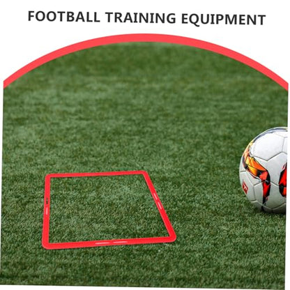 6pcs Portable Agility Training Rings for Football and Soccer Durable Multi Function Exercise Circles for Speed and Coordination and Adult Sports Activities