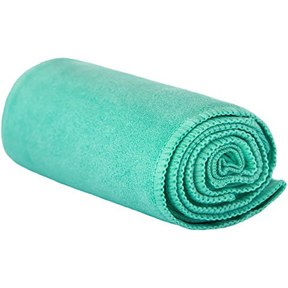 GoSweat Non-Slip Hot Yoga Towel with Super-Absorbent Soft Suede Microfiber in Many Colors, for Bikram Pilates and Yoga Mats.