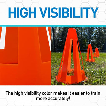 FRANKLIN SPORTS INDUSTRY 4PK 10'Flex Marker Cone SOCCER ACCESSORIES - style: Cone