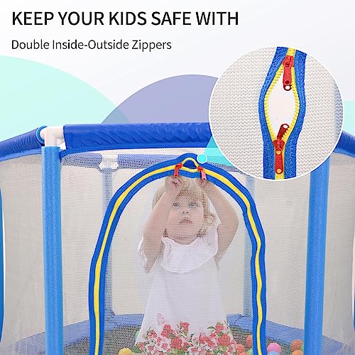Trampoline, Portable Foldable Trampoline in-Home Mini Rebounder with Adjustable Handle, Exercise Trampoline for Adults, 40" Max Load 330lbs