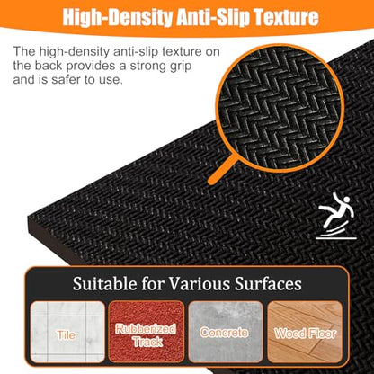 Standing Long Jump Mat, Non Slip Broad Jump Measurement Mat with Storage Bag, Sports Training Mats for Gym, School Athletics & Home Workout