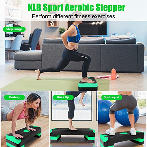 Adjustable Exercise Workout Aerobic Stepper Step Platform Trainer