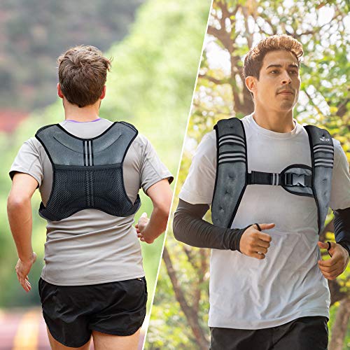 Weighted Vest Weight Vest for Men Women Kids 5/10/16 Lbs Weights, Body Weight Vests Adjustable for Running, Gym Workout, Jogging, Body Fitness