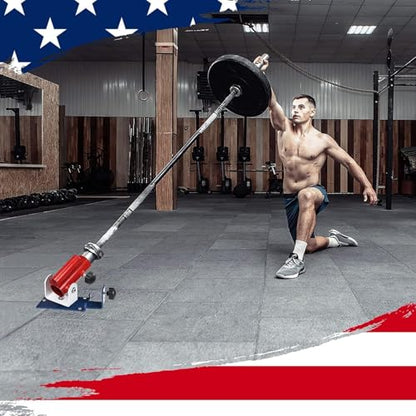 Yes4All Exercise Machine Adjustable T Bar Row Attachment, D Row Handle/Landmine Handle Attachment with Textured Rubber Handles - color: B. American Pride - T Bar Row Platform