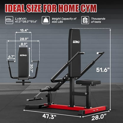 SD01 Seated Dip Machine, 400LBS Strength Training Upper Body Machine with Tricep Dip Press & Cable Bar for Home Gym, Compact Design for Chest, Biceps, and Triceps Workout