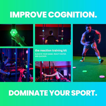 Sports Reaction Agility Lights Training Kit Improves Reaction Time & Agility for Athletes, Physical Therapists & Fitness Trainers Sports. - color: 4 Pods Reaction Lights