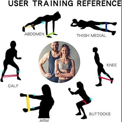 HSicily Resistance Bands for Legs and Butt, Glutes Exercise Bands Set Booty Fitness Belts Hip Workout Bands Anti Slip Elastic for Squat, Thighs Training, Yoga, Strength