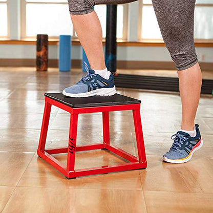 JFIT Plyometric Boxes - Made in Taiwan NO Assembly Required Single - Height Box Set and Adjustable Box Options Plyometric Platform and Jumping Agility Box for Training Conditioning Strength Training - style: 12",18",24",30" (Set of 4 Plyo Boxes)