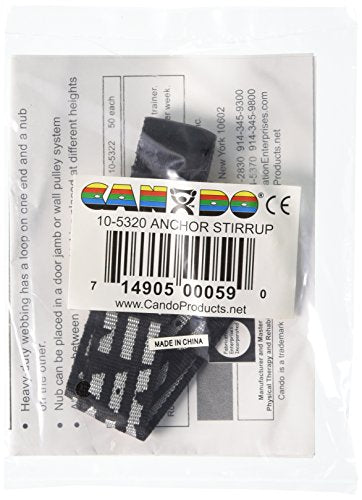 CanDo Door Nub Anchor with Webbing Loop for Band/Tubing, 10 Each
