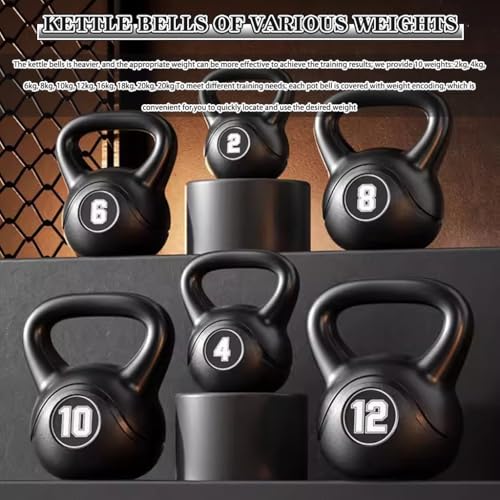 Kettlebell Weights for Women Professional Training Competitive Kettle Bells, Men's Fitness Abdominal Exercise Equipment, Swing/Push-ups/Lunges(8kg)