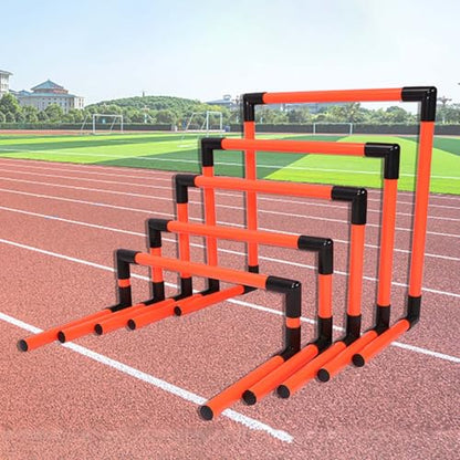 Obstacle Training Hurdles - 5 Piece Lightweight Speed and Agility Equipment for Athletes - Portable Mini Hurdles for Kids and Adults