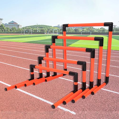 Obstacle Training Hurdles - 5 Piece Lightweight Speed and Agility Equipment for Athletes - Portable Mini Hurdles for Kids and Adults