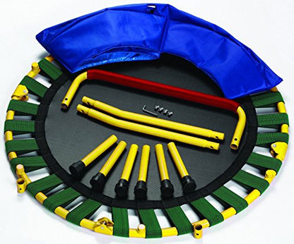 36" Kids Trampoline w/Handle, Foldable Indoor Safety Padded Trampoline for Kids