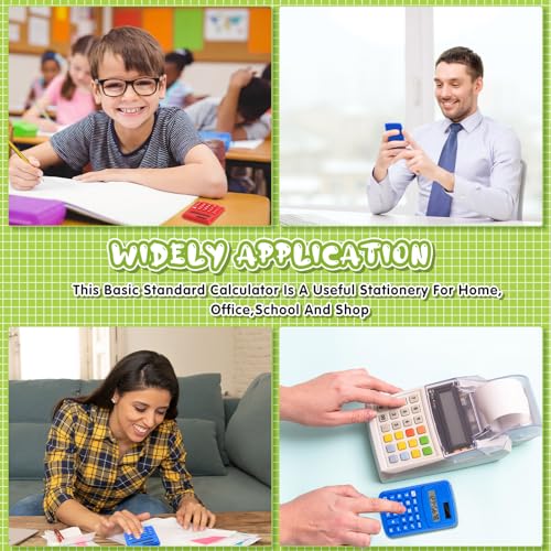 LEIFIDE 36 Pack Small Pocket Calculator 8 Digit Basic, Classic Colors - color: Classic Colors