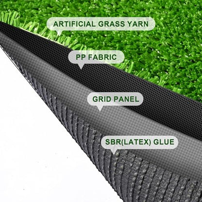 Yescom Sports Sled Strips Turf Gym Flooring for Weight Sled Push Pull - size: 0.4"H-3'x65'x4Pcs(800Sq.Ft)