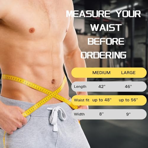 Waist Trimmer Belt for Men & Women Waist Trainer Sweat Band for Stomach Weight Loss Workouts