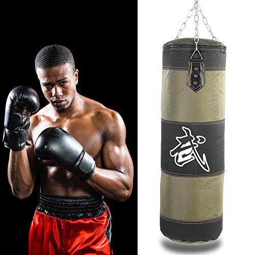 Fitness Sandbags,Boxing Punch Bag Heavy Duty Punching Bag,Empty Training Boxing Hook Kick Sandbag Fight Karate Punch Punching Sand Bag Sandbag for Boxing Training Fitness Sandbag