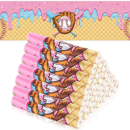 30Pcs Ice Cream Drip Baseball Cooling Towels for Neck and Face 40 x 12 Inch Sports Team Gifts Ice Towel for Gym Sweat Microfiber Breathable Chilly Bulk Neck Wraps for Athletes Camping Travel Outdoor - style: Ice Cream Drip Baseball