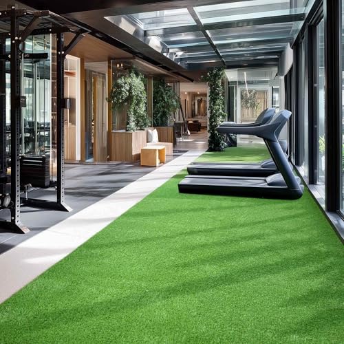 Yescom 1.38" H(3'x50'x4Pcs) Sports Workout Outdoor Gym Flooring Turf for - size: 1.38"H-3'x50'x4pcs(600Sq.Ft)