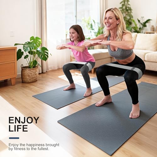Fabric Resistance Bands for Working Out, 3-Level Non-Slip Exercise Bands for Men and Women, Booty Bands Equipment for Home Workout, Pilates, Yoga, Fitness.
