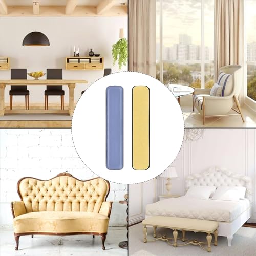 12-Pack Furniture Sliders Gliders, 15x75mm PTFE Floor Protectors for Smooth Silent Moving, Wear-Resistant Movers to Prevent Scratches on Hardwood for TILE Carpet and Protect