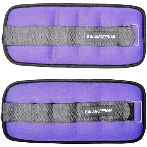 Fitvids Fully Adjustable Ankle Wrist Arm Leg Weights, 1-20LBS, Multiple Options