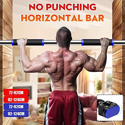 Pull Up Bar for Doorway No Screw Door Horizontal Bars Steel 500kg Home Gym Workout Chin Push Up Pull Up Training Bar