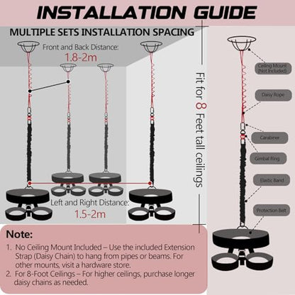 Heavy Duty Bungee Fitness Set, Professional 4D Bungee Resistance Band - size: L(154-176 pounds )