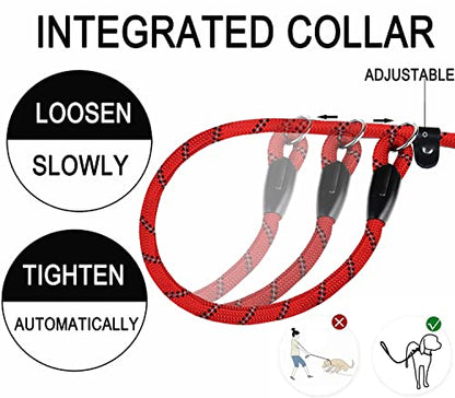 Dog Leash, 6 FT Heavy Duty Dog Leashes with Comfortable Padded Handle,Red - color: Red, size: 6 Feet x 1/2 Inch