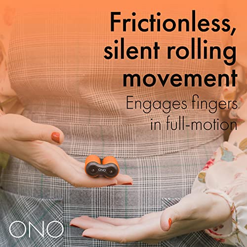ONO Roller - Handheld Fidget Toy for Adults | Help Relieve Stress, Anxiety, Tension | Promotes Focus, Clarity | Compact, Portable Design (Orange, Junior Size - ABS Plastic) - size: Junior Size, style: ABS Plastic - Orange
